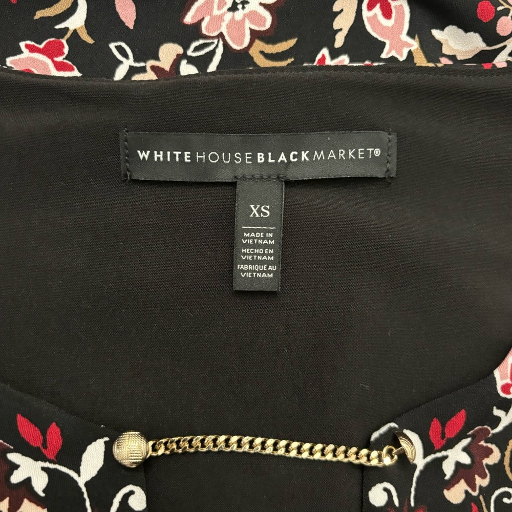 White House Black Market - Sleeveless Pullover Floral Top – Extra Small XS - Picture 10 of 11